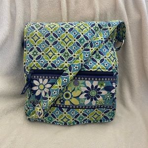 VERA BRADLEY navy & green bag
